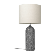 Lampe basse crème base grise en marbre XL Gravity - Gubi - The Cool Republic