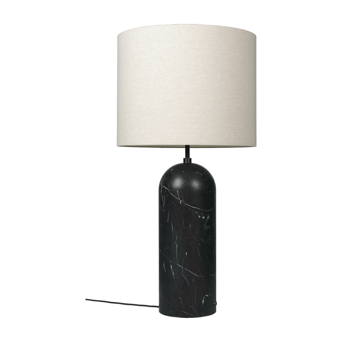Coffee lamp cream base black in marbre XL Gravity - Gubi - The Cool Republic