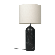 Coffee lamp cream base black in marbre XL Gravity - Gubi - The Cool Republic