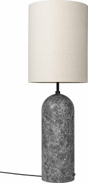 Lampe beige base grise en marbre XL Gravity - Gubi - The Cool Republic