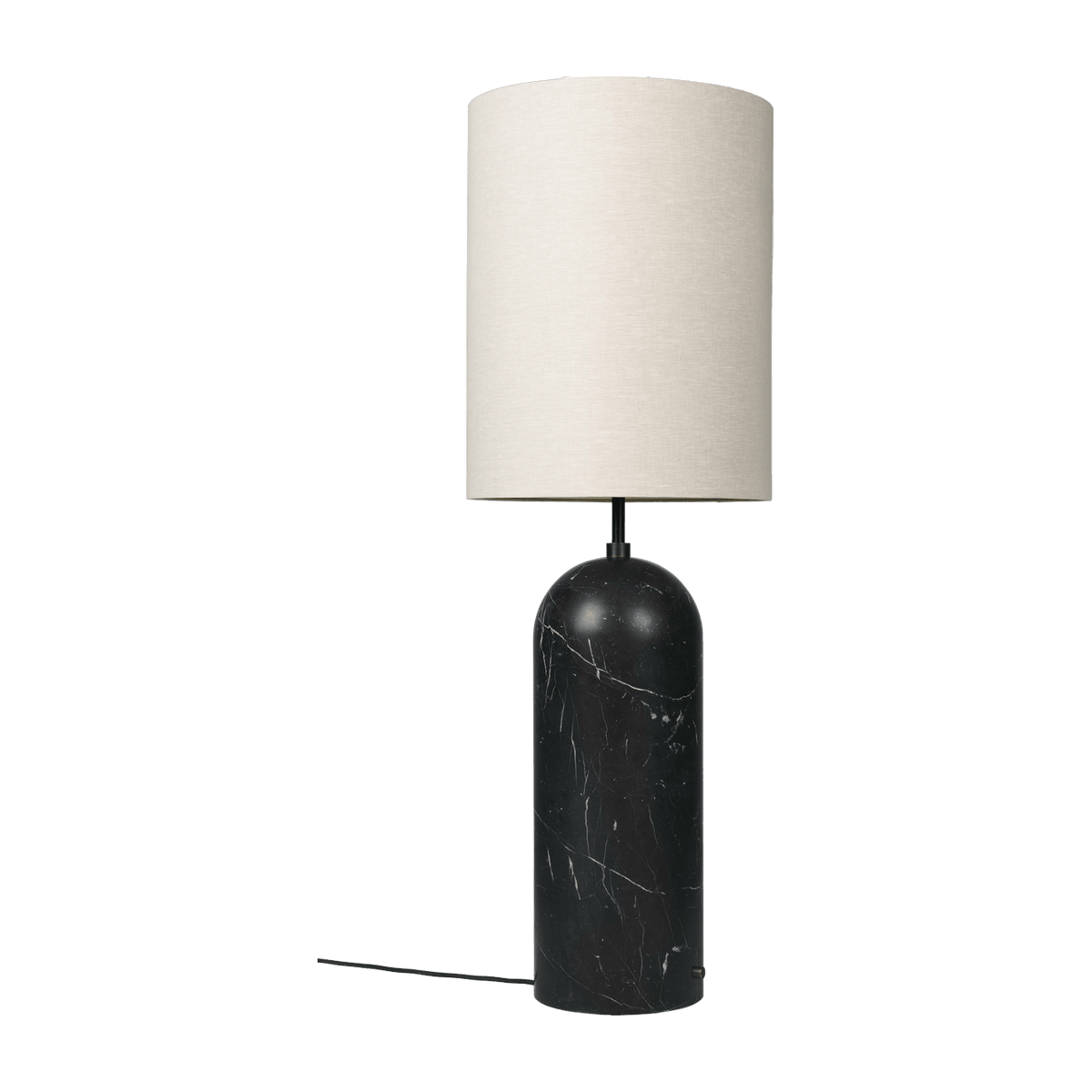 Beige lamp base black in marbre XL Gravity - Gubi - The Cool Republic