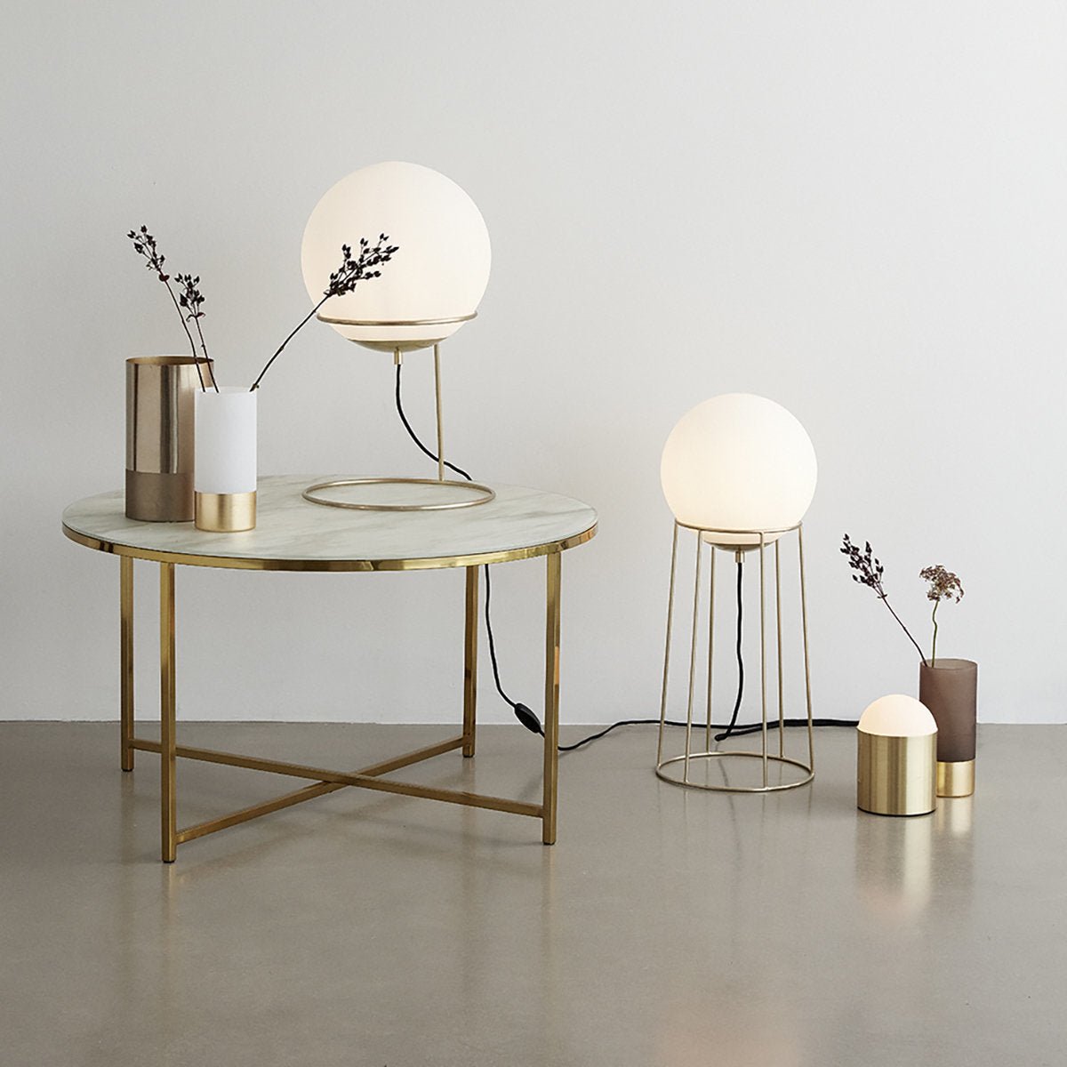 Lampe blanche 19 cm Eyes - Hübsch - The Cool Republic
