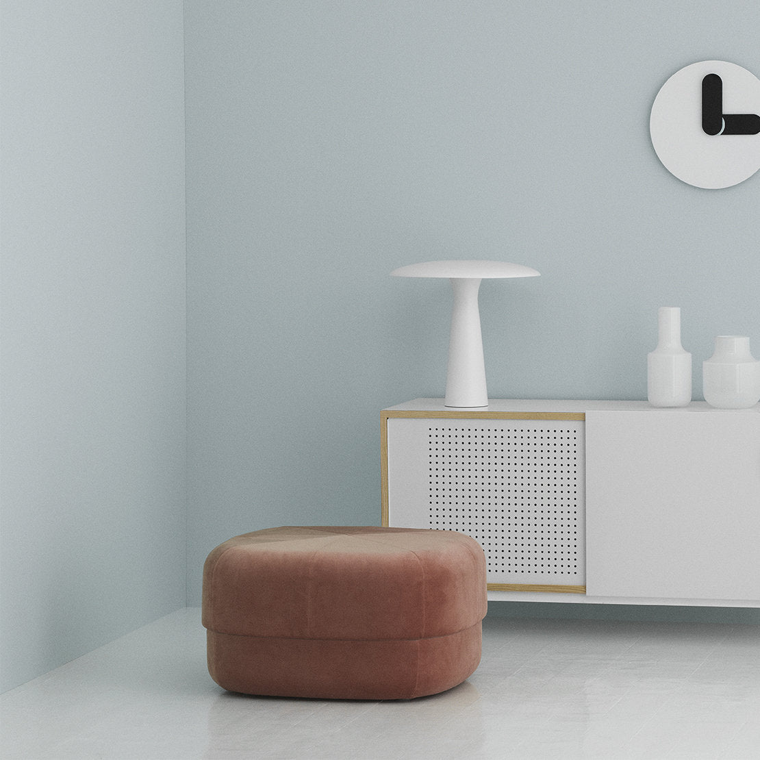 Lampe blanche 41 cm Shelter - Normann Copenhagen - The Cool Republic