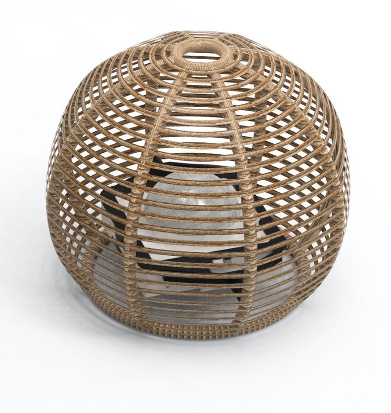 Lampe boule 31 cm La Lampe Paillote Sphère - Maiori - The Cool Republic