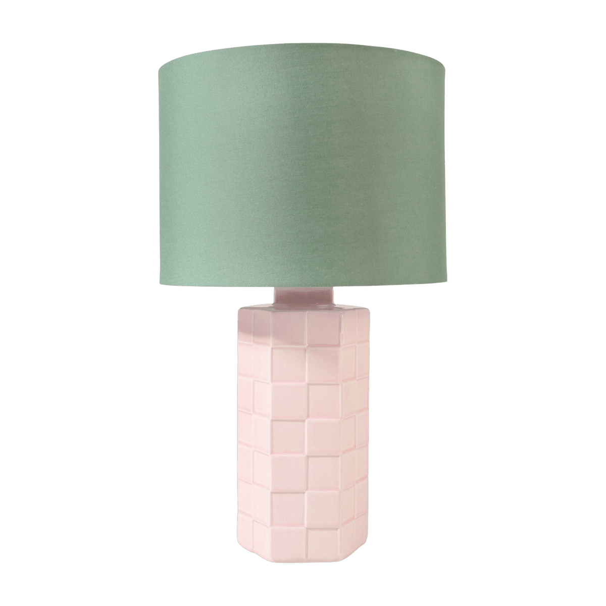 Lampe damier rose 42x25cm - &Klevering - The Cool Republic