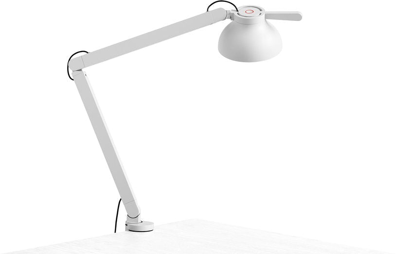 Lampe de bureau à pince blanche 14 x 60,5 cm PC - HAY - The Cool Republic