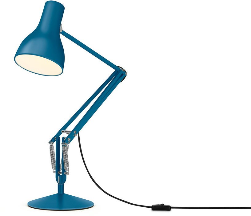Lampe de bureau en aluminium 32 x 53 cm Type 75 Margaret Howell Saxon Blue - Anglepoise - The Cool Republic