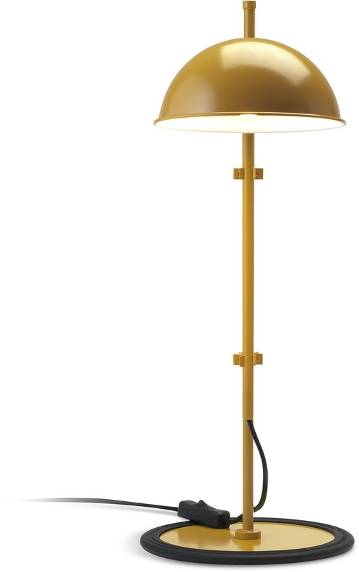 Lampe de bureau en fer moutarde Funiculi S - Marset - The Cool Republic