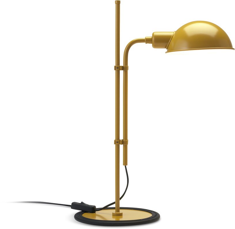 Lampe de bureau en fer moutarde Funiculi S - Marset - The Cool Republic