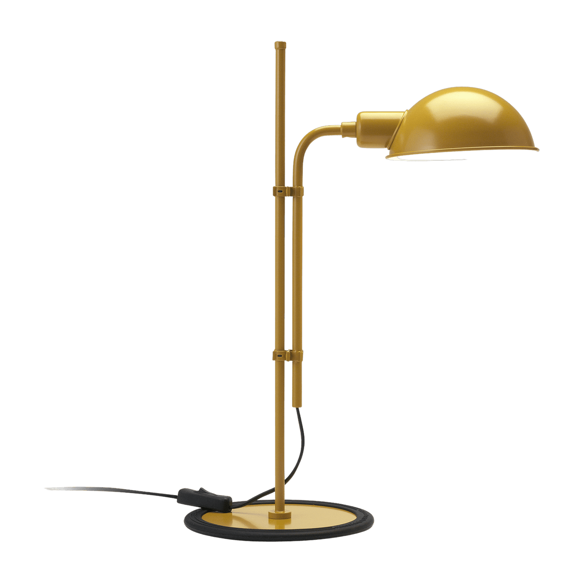 Lampe de bureau en fer moutarde Funiculi S - Marset - The Cool Republic