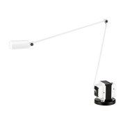 Lampe de bureau en métal blanc mat Daphine Halogène - Lumina - The Cool Republic