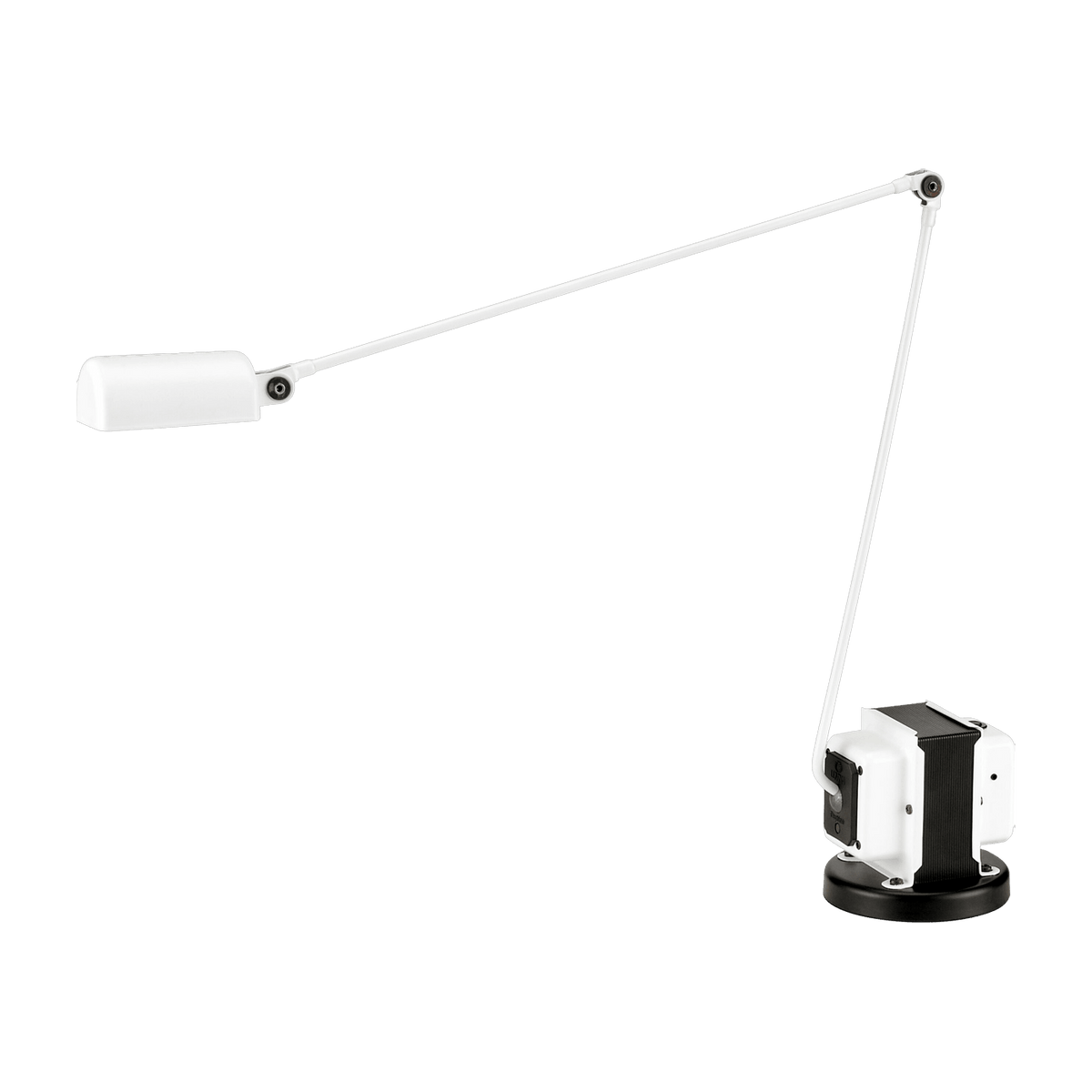 Lampe de bureau en métal blanc mat Daphine - Lumina - The Cool Republic