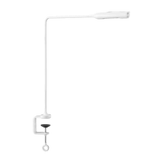 Lampe de bureau en métal blanc mat Flo Clamp - Lumina - The Cool Republic