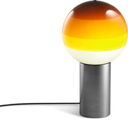 Lampe de bureau en métal et verre soufflé ambré et gris Dipping - Marset - The Cool Republic