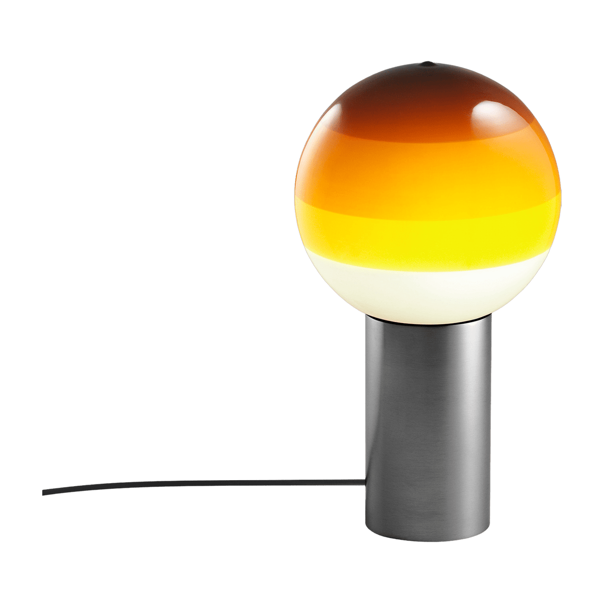 Lamp of bureau in metal and amber and grey blown glass Dipping - Marset - The Cool Republic