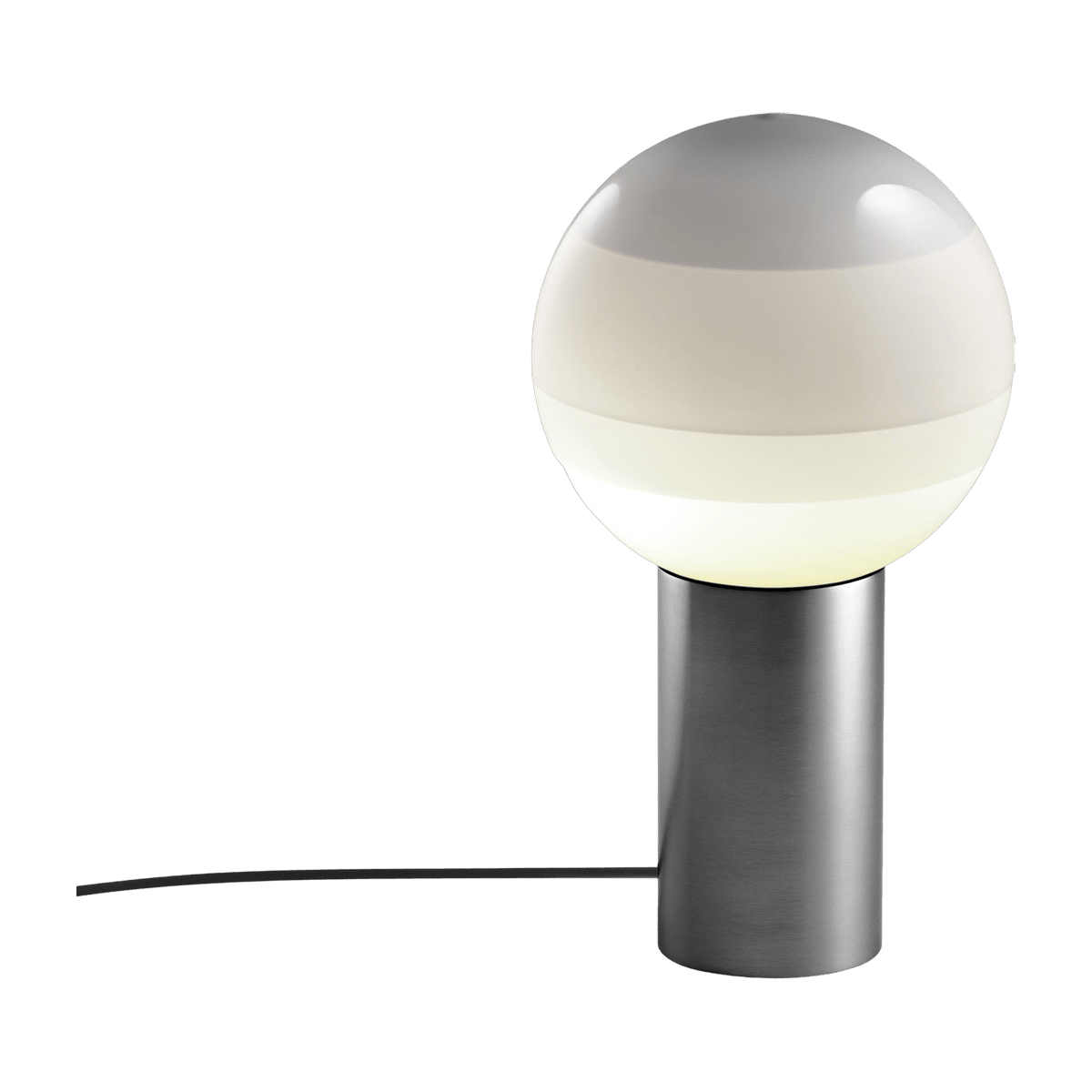 Lamp of bureau in metal and white and grey blown glass Dipping - Marset - The Cool Republic