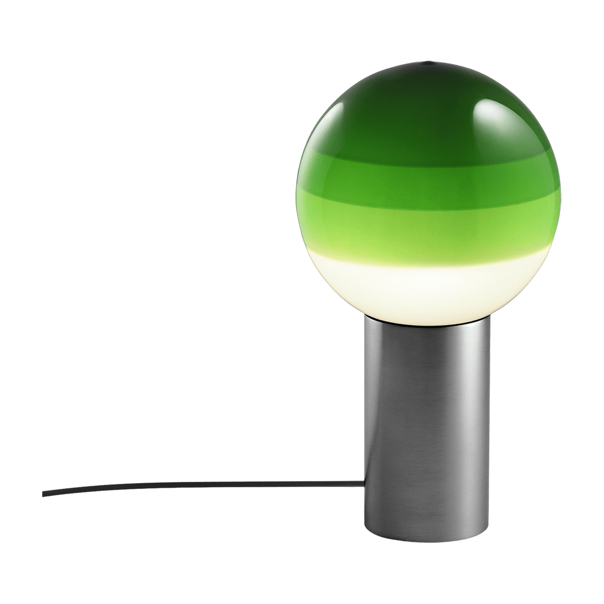 Lamp of bureau in metal and green and grey blown glass Dipping - Marset - The Cool Republic