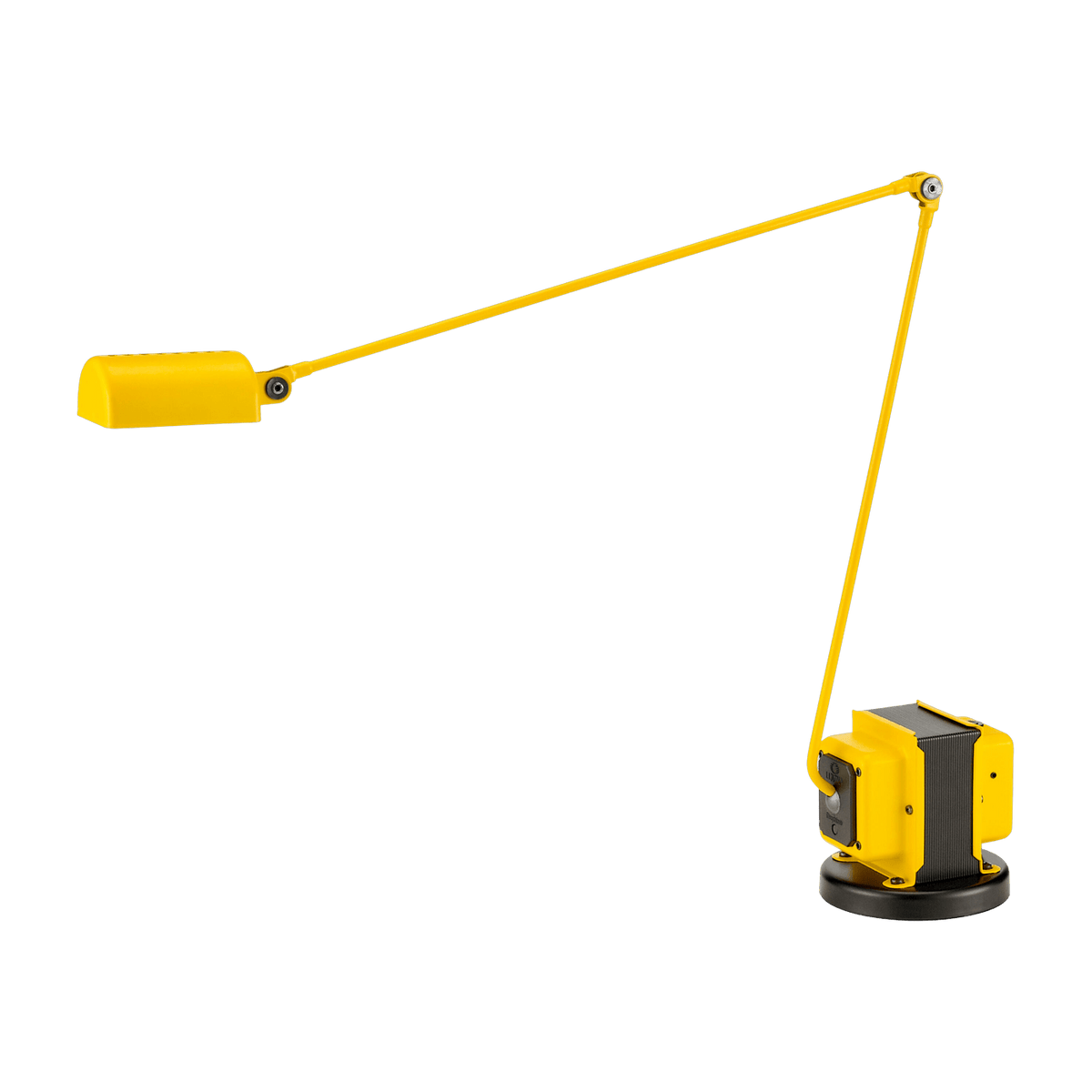 Lampe de bureau en métal jaune mat Daphine - Lumina - The Cool Republic