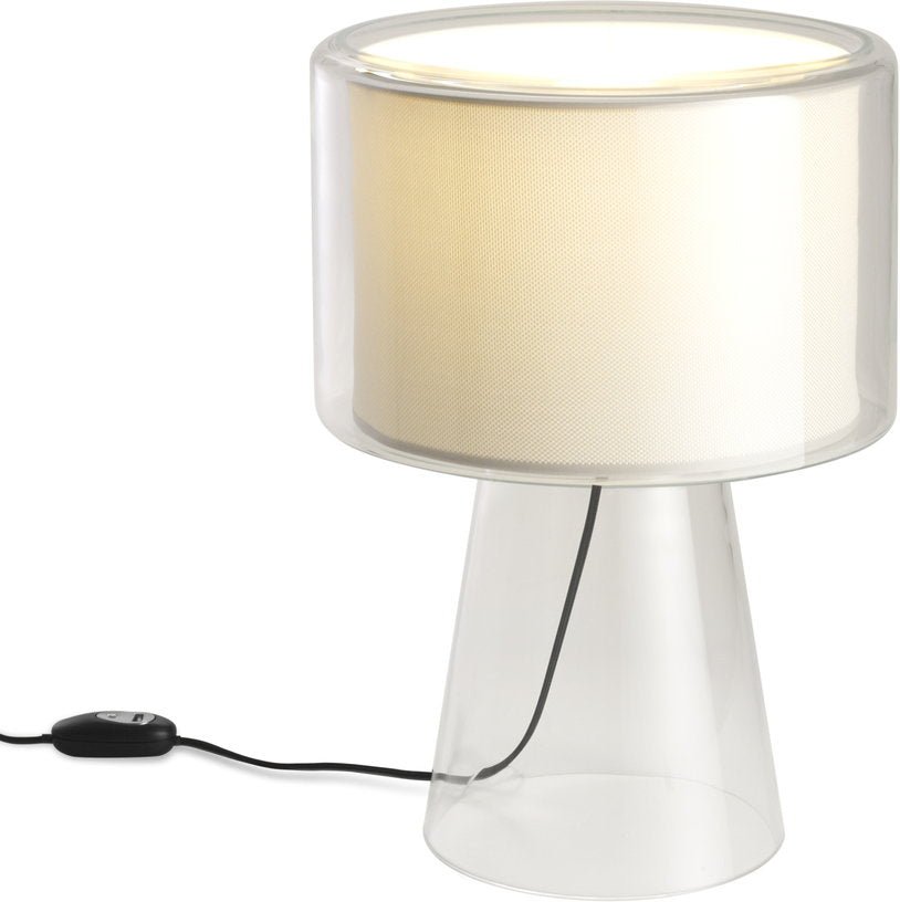 Lampe de bureau en verre soufflé beige 53cm Mercer - Marset - The Cool Republic