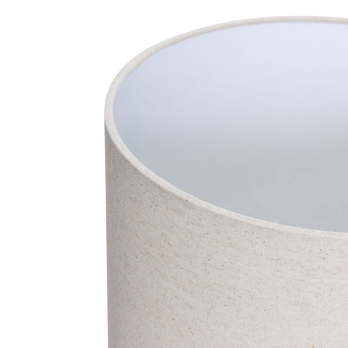 Lampe de chevet en coton blanc cassé 50cm Sable - Hübsch — vue 3