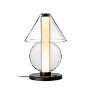 Lampe de chevet en verre soufflé noir 16,5x24,3cm Fragile - Marset - The Cool Republic
