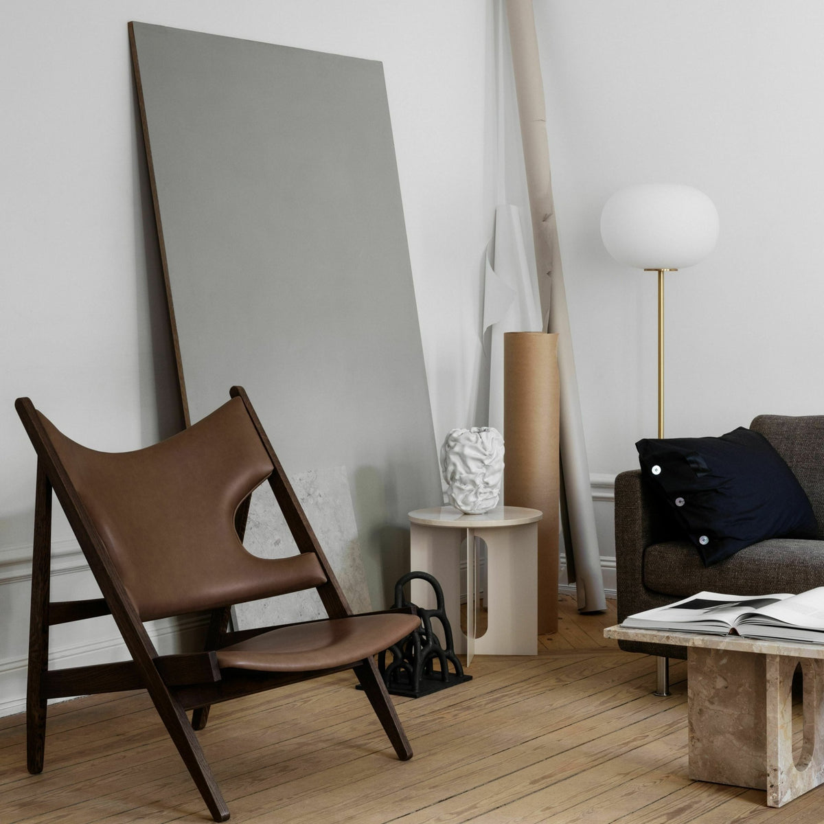 Lampe de sol beige JWDA - Audo - The Cool Republic