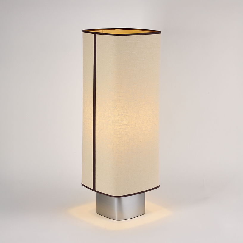 Lampe de sol en tissu beige et métal 79cm Dolce - Market Set - The Cool Republic