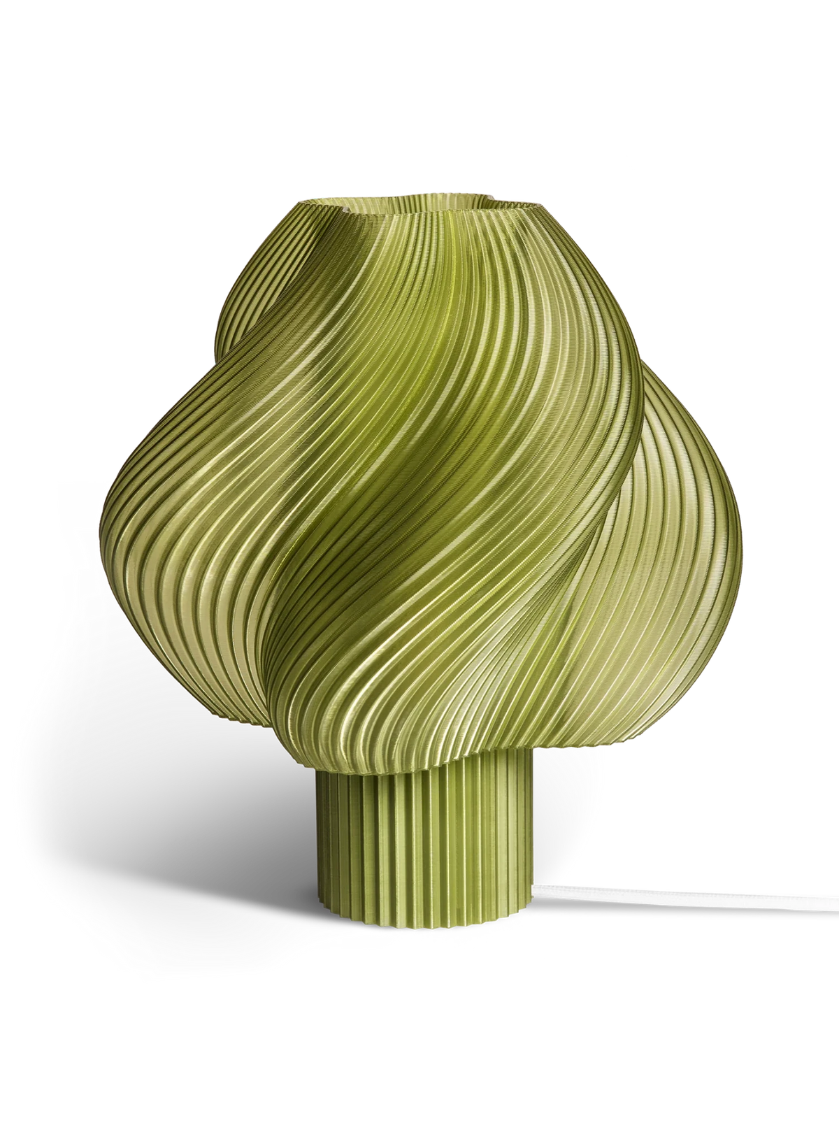 Lampe de sol vert olive 63cm Soft serve mega - Crème Atelier - The Cool Republic