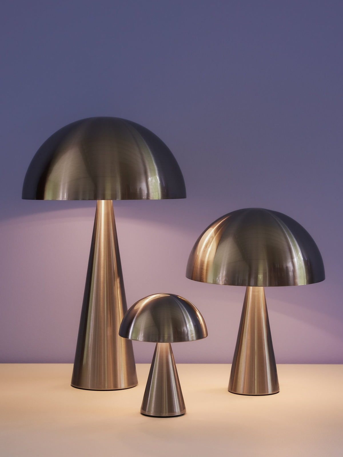 Lampe de table 30 x 51 cm en métal nickel - Hübsch - The Cool Republic