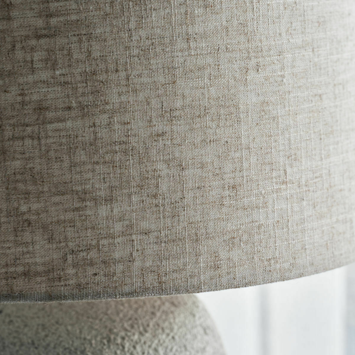 Lampe De Table Avec Abat-Jour Hdtana Blanc Cassé - House Doctor