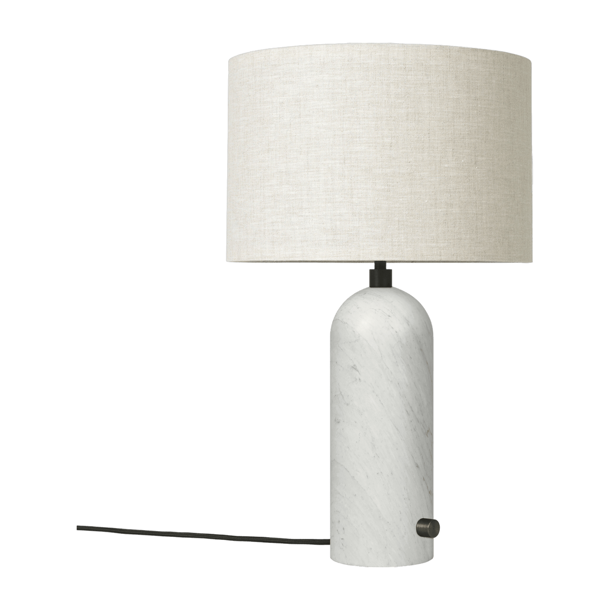Table lamp beige base white marbre 49 cm Gravity - Gubi - The Cool Republic