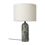 Table lamp beige base grey marbre 65 cm Gravity - Gubi - The Cool Republic