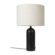 Table lamp beige base black marbre 65 cm Gravity - Gubi - The Cool Republic