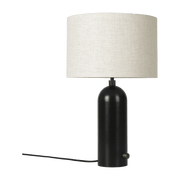 Lampe de table beige base noire 49 cm Gravity - Gubi - The Cool Republic