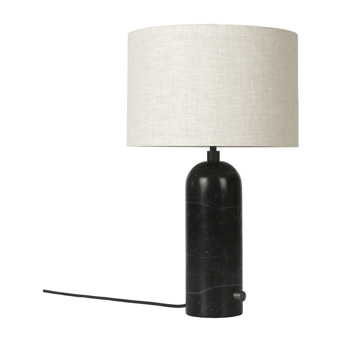 Table lamp beige base black marbre 49 cm Gravity - Gubi - The Cool Republic