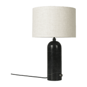 Table lamp beige base black marbre 49 cm Gravity - Gubi - The Cool Republic