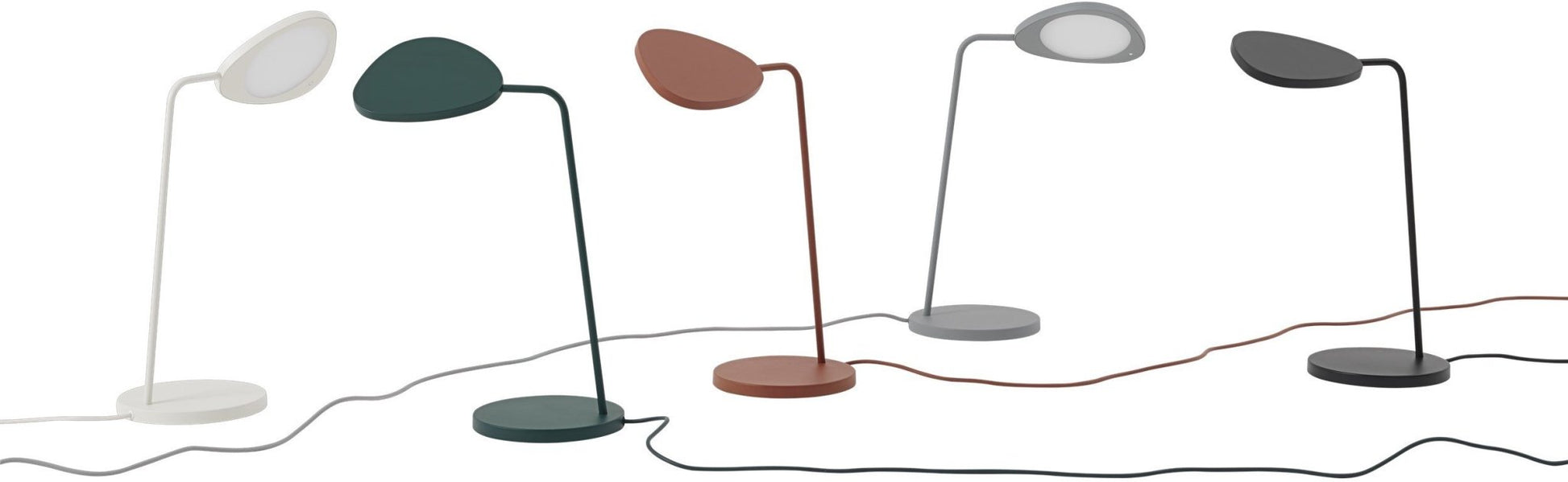 Lampe de table blanche 41,5 cm Leaf - Muuto - The Cool Republic