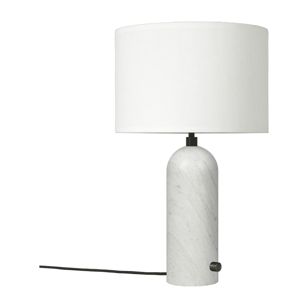 White table lamp base white marbre 65 cm Gravity - Gubi - The Cool Republic