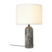 White table lamp base grey marbre 65 cm Gravity - Gubi - The Cool Republic