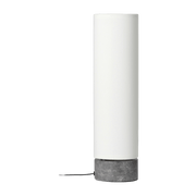 White table lamp base marbre grey Unbound - Gubi - The Cool Republic