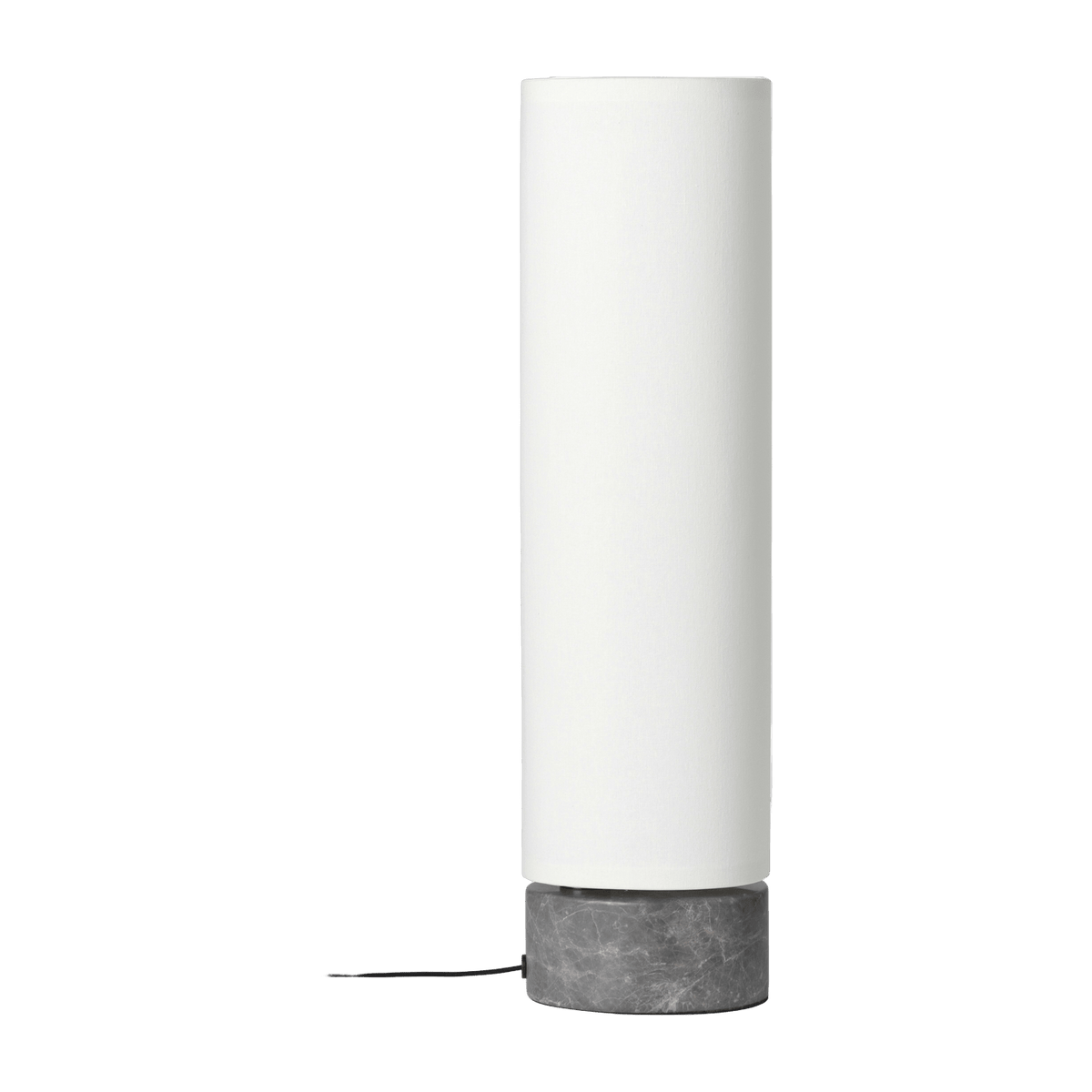 White table lamp base marbre grey Unbound - Gubi - The Cool Republic