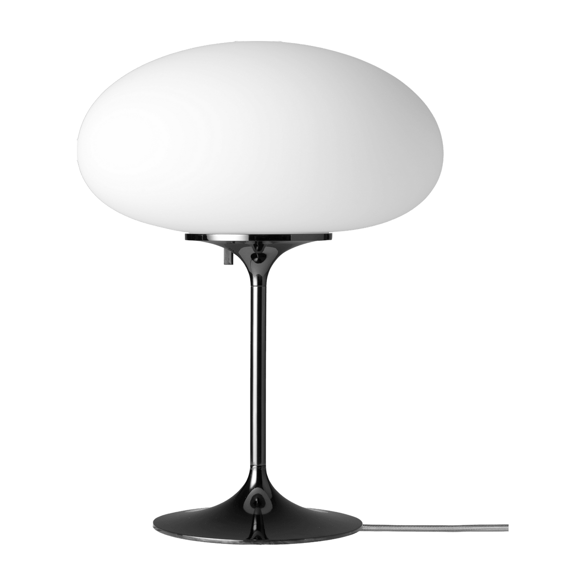 Lampe de table blanche base noir 42 cm Stemlite - Gubi - The Cool Republic