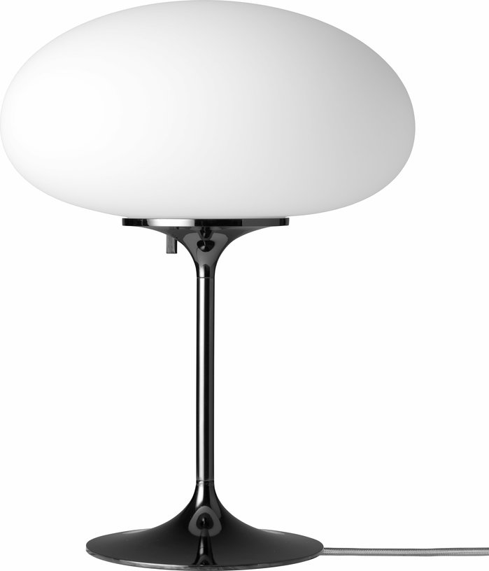 Lampe de table blanche base noir 42 cm Stemlite - Gubi - The Cool Republic