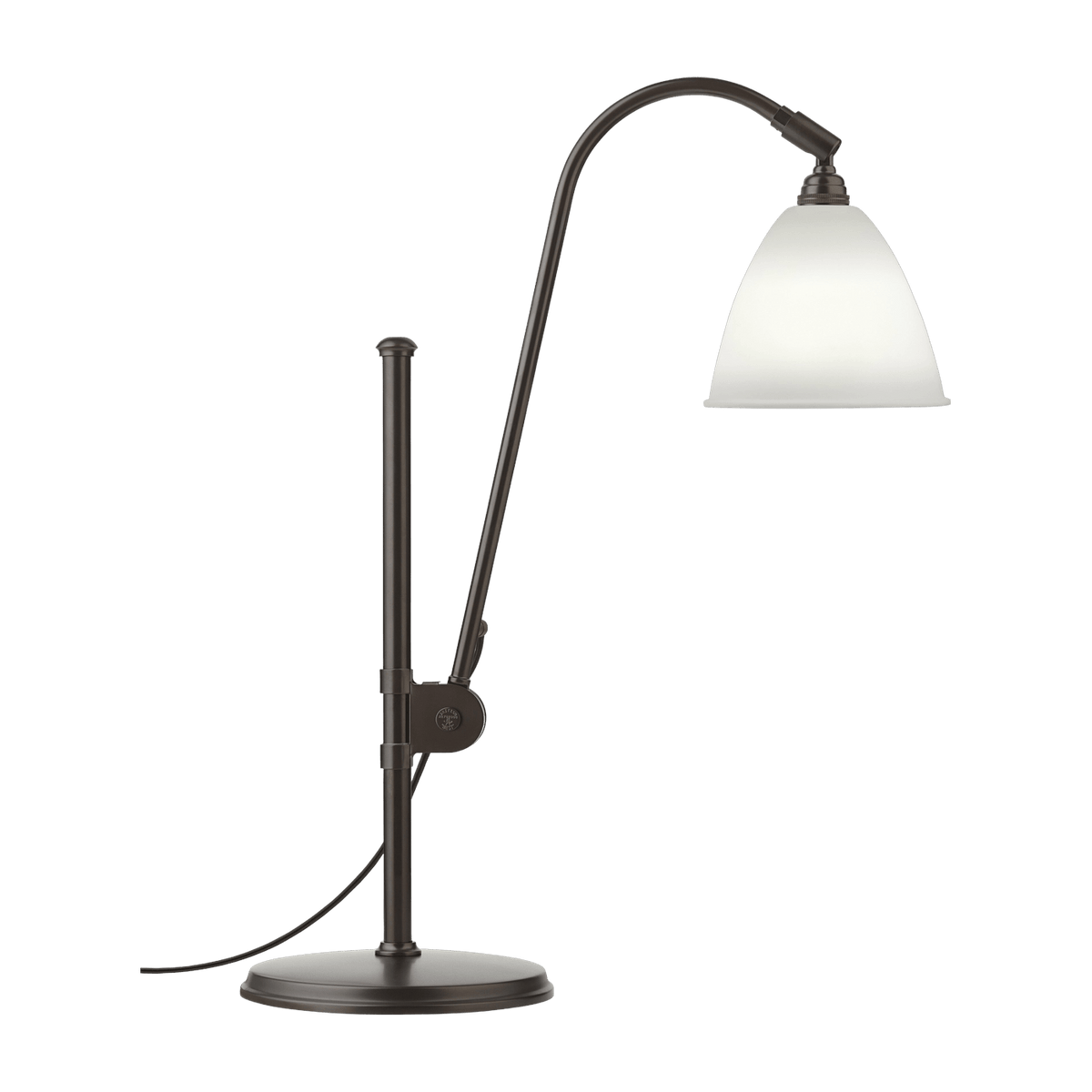White table lamp base black brass BL1 - Gubi - The Cool Republic