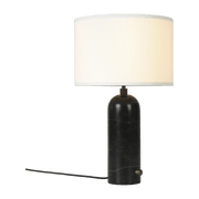 White table lamp base black marbre 49 cm Gravity - Gubi - The Cool Republic
