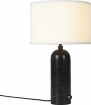Lampe de table blanche base noire marbre 49 cm Gravity - Gubi - The Cool Republic