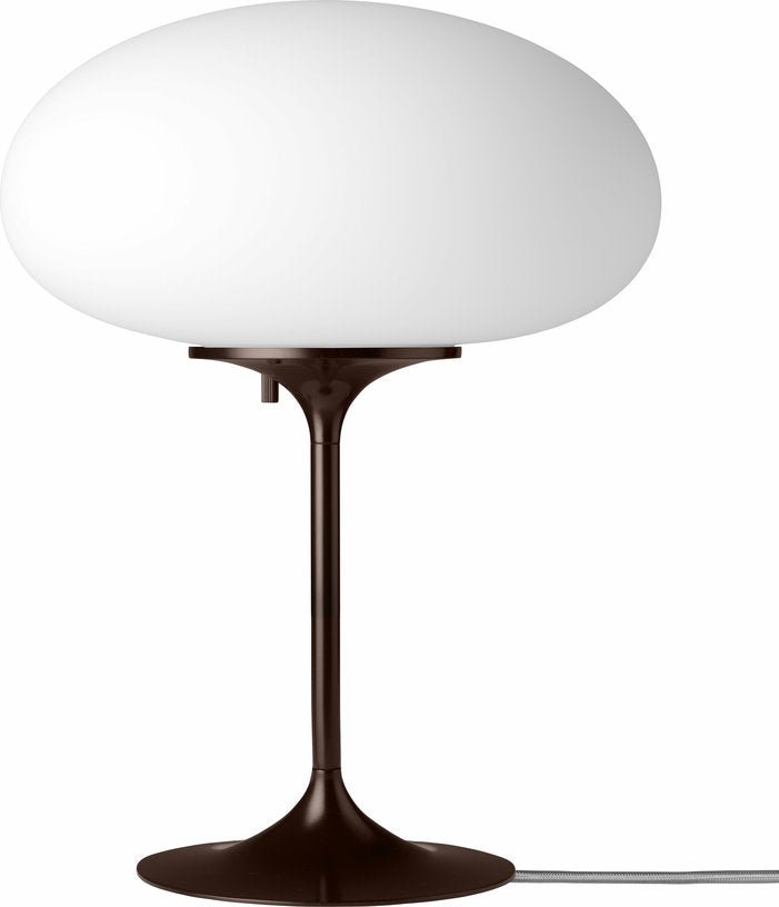 Lampe de table blanche base rouge foncé 42 cm Stemlite - Gubi - The Cool Republic