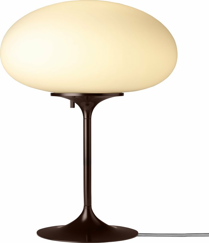 Lampe de table blanche base rouge foncé 42 cm Stemlite - Gubi - The Cool Republic