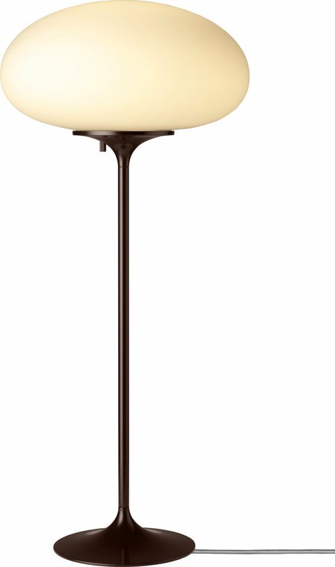 Lampe de table blanche base rouge foncé 70 cm Stemlite - Gubi - The Cool Republic