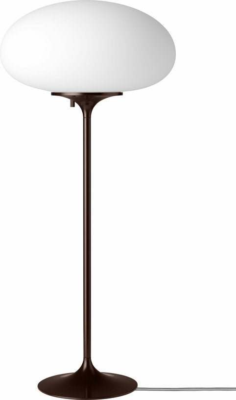 Lampe de table blanche base rouge foncé 70 cm Stemlite - Gubi - The Cool Republic